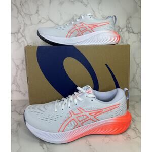 Asics Gel Excite 10 Running Shoes Sneakers Womens Size 10 White / Sunrise Red